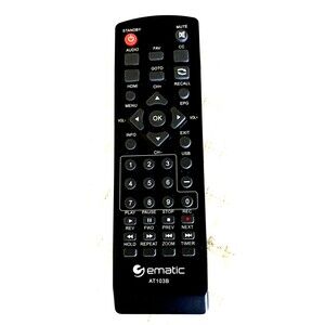 Ematic AT103B Digital TV Converter Box Remote Control Authentic OEM